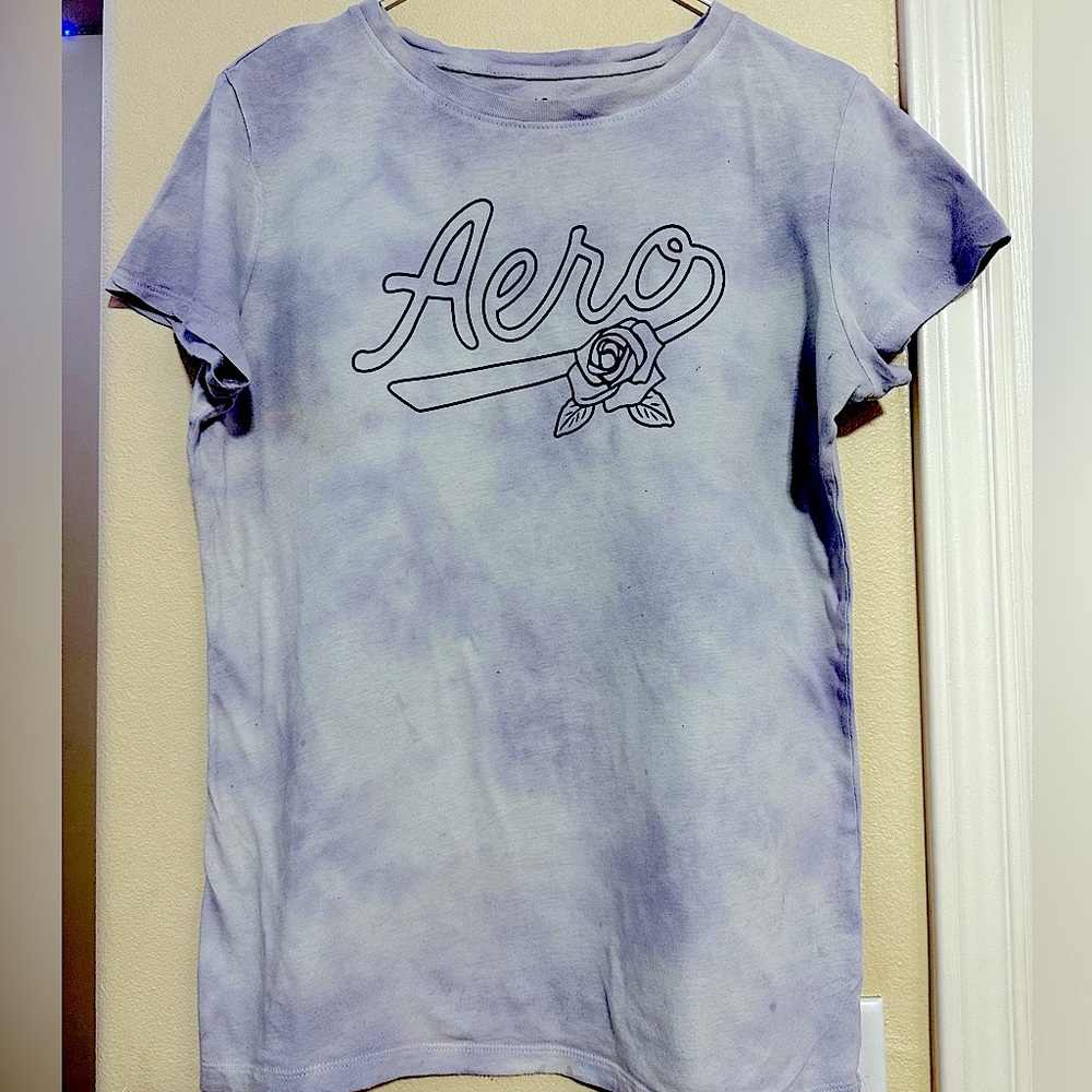 Aero lilac tie dye shirt